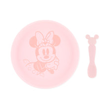 Siliconen bord + lepelset: Disney Minnie Mouse