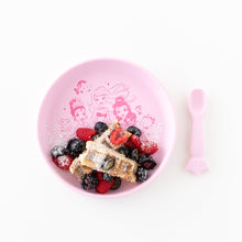 Siliconen bord + lepelset: Disney Princess