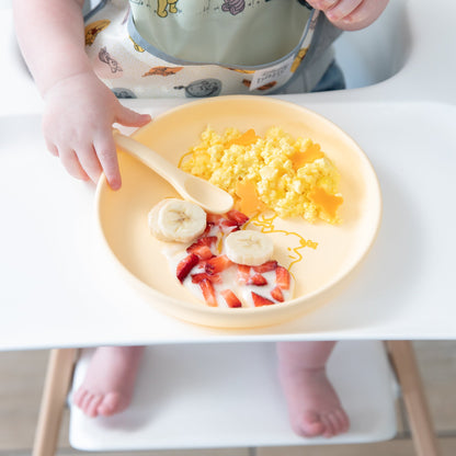 Siliconen bord + lepelset: Disney Winnie de Poeh