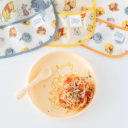 Siliconen bord + lepelset: Disney Winnie de Poeh