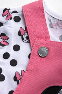 Zestaw sukienek Minnie Mouse Pinafore w kolorze różowym