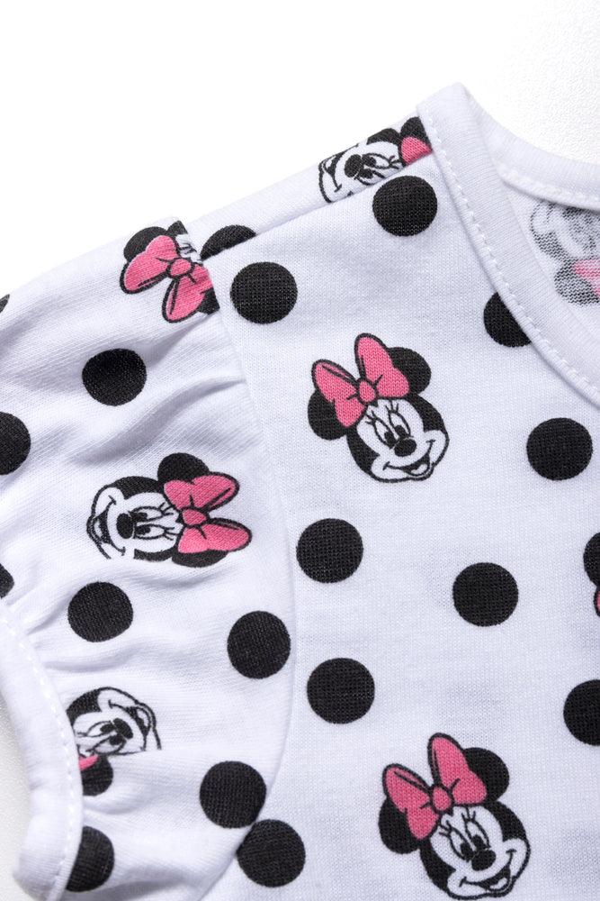 Minnie Mouse Pinafore Dress Set Pink