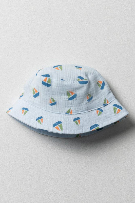 Boat Bucket Hat Light Blue