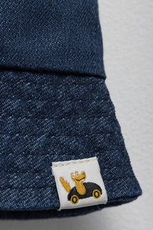 Denim Bucket Hat Donkerblauw
