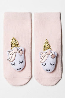 2-pack Unicorn Novelty Sock Roze