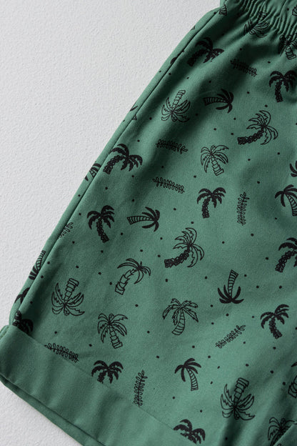 2-pack shorts groen &amp; naturel