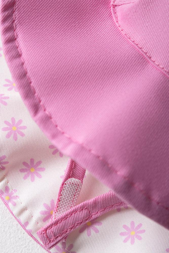 Hoed met brede rand, roze