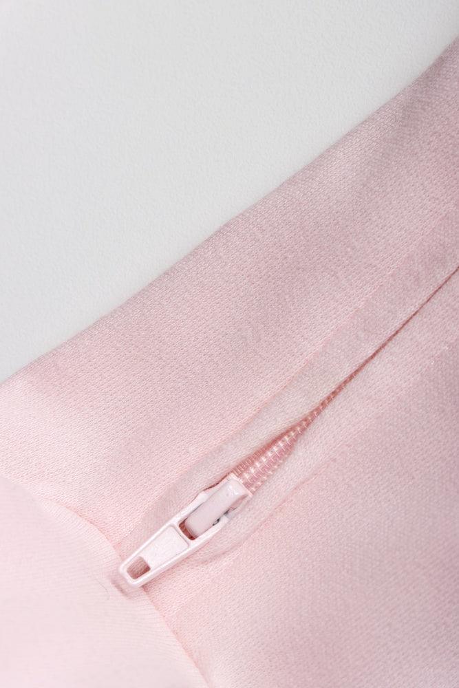 Interlock Baby-Grow Plain Zip Thru Pink