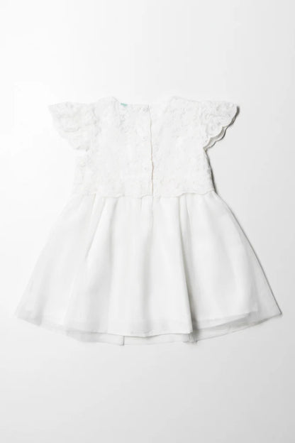 Lace Tulle Dress White