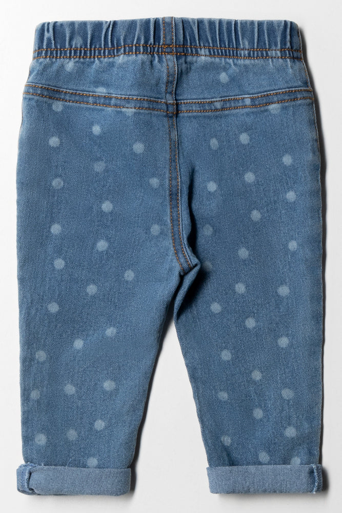 Spot Jeggings Blauw