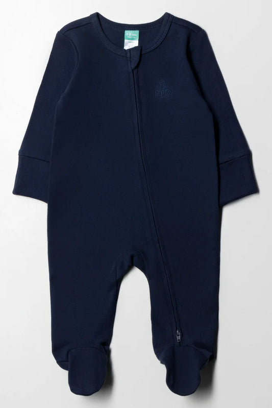 Interlock Babygrow Plain Zip Thru