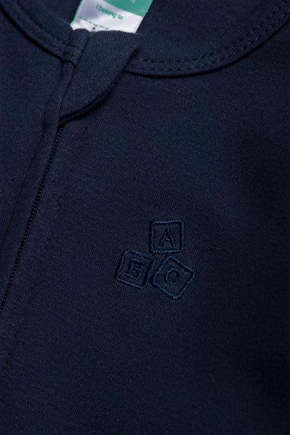 Interlock Babygrow Plain Zip Thru