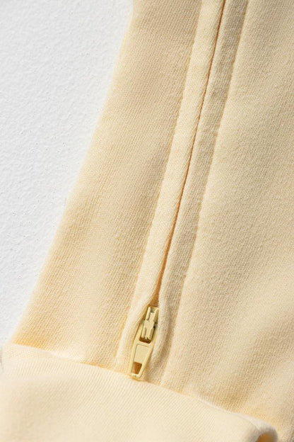 Zip Through Babygrow Yellow