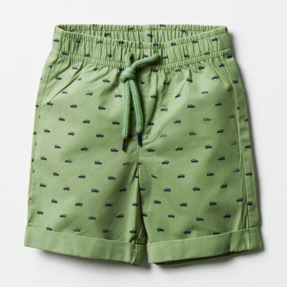2-pack Cars Shorts Groen & Naturel
