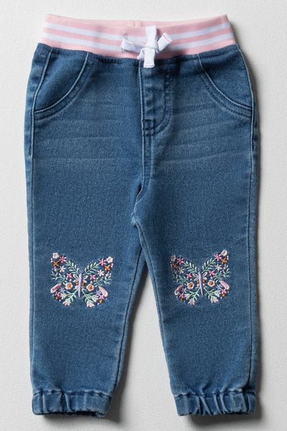 Jogger Denim Jeans Blauw