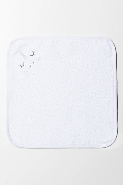 2-delige eenhoornhanddoek wit