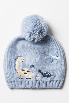 Beanie Blauw