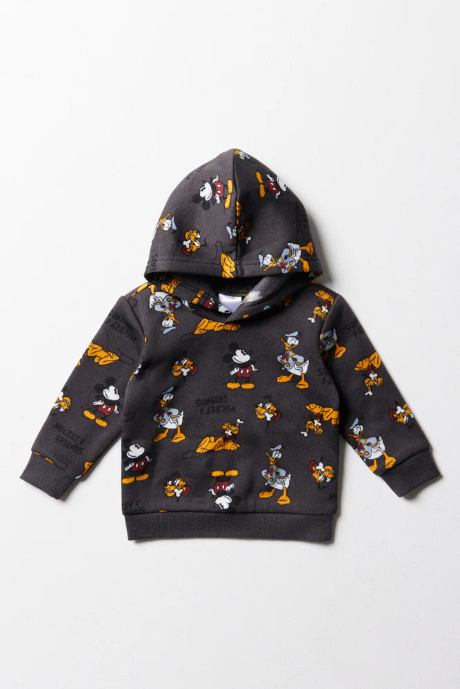 Bluza z kapturem Myszka Miki w kolorze ciemnoszarym