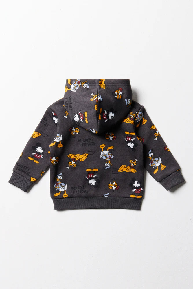 Bluza z kapturem Myszka Miki w kolorze ciemnoszarym