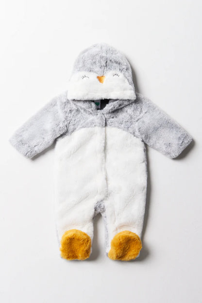 Penguin Babygrow Grey