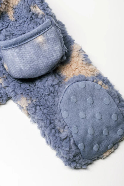 Star Sherpa Babygrow Blue