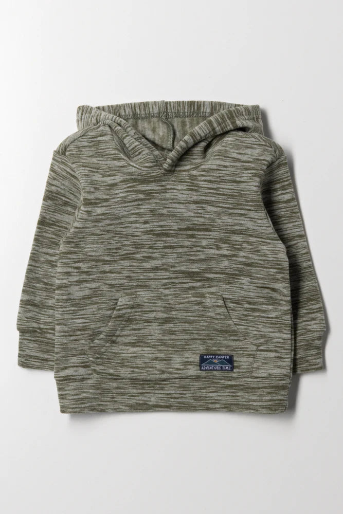 Bluza z kapturem zielona