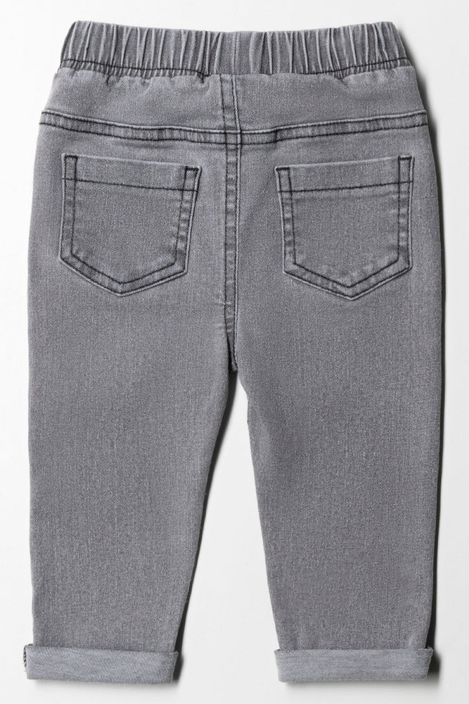 Biker Styled Denim Grey