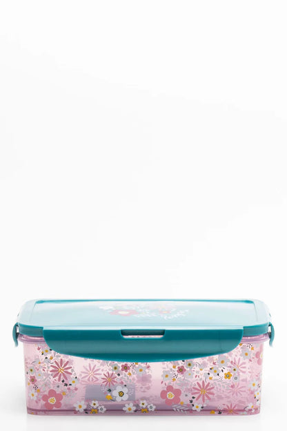 Mickey Rectangular Clip Lunchbox Light Blue