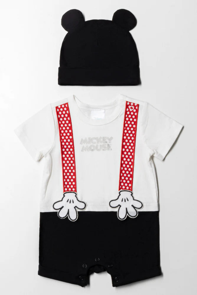 Mickey Romperset Zwart