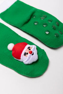 2-pack Kerstman Sokken Groen