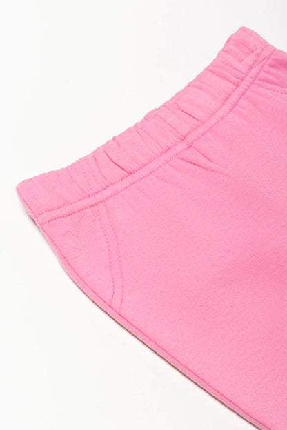 Fleece legging roze
