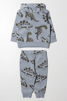 Bluza z kapturem Dinozaur Dres Szary