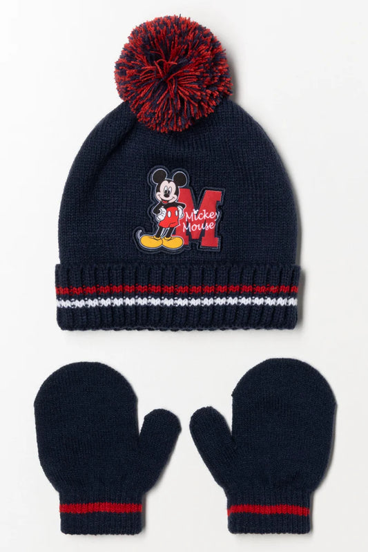 2 Pack Mickey Mouse Hat Set Navy