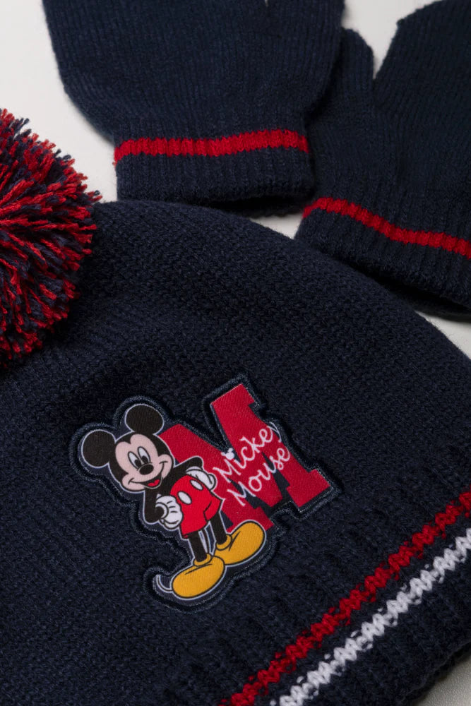 2 Pack Mickey Mouse Hat Set Navy