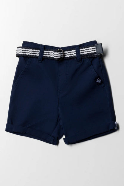 Belted Shorts Navy