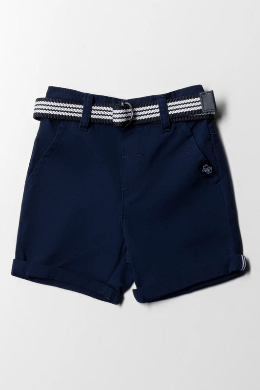 Belted Shorts Navy