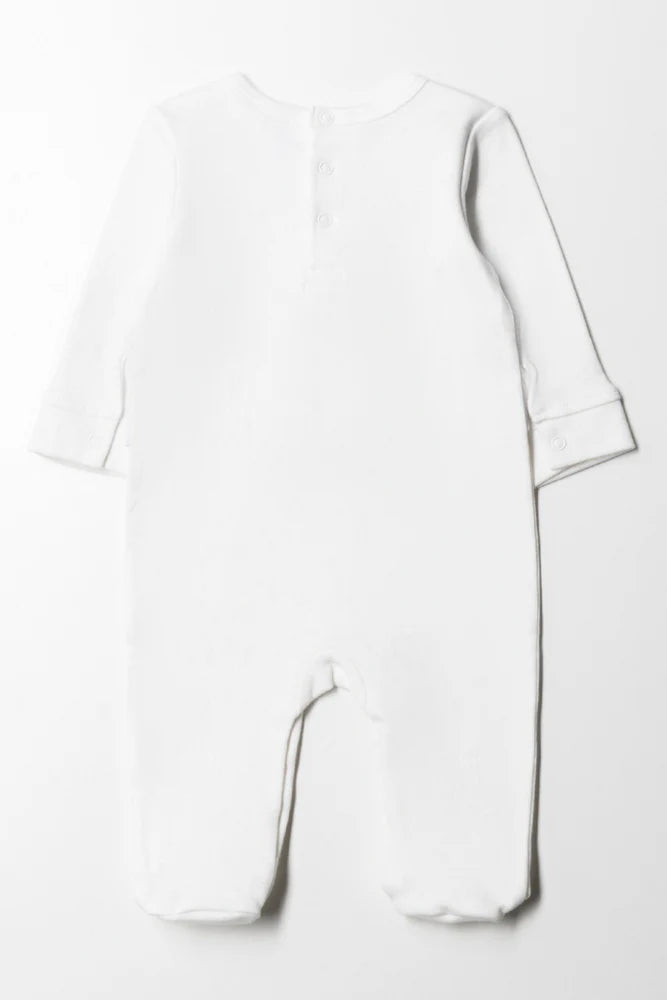 Babygrow White And Grey