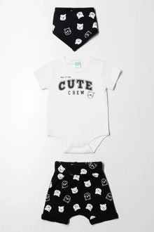 Bodyvest And Short Set Black