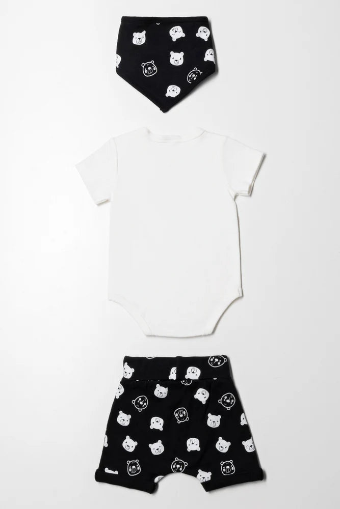 Bodyvest And Short Set Black