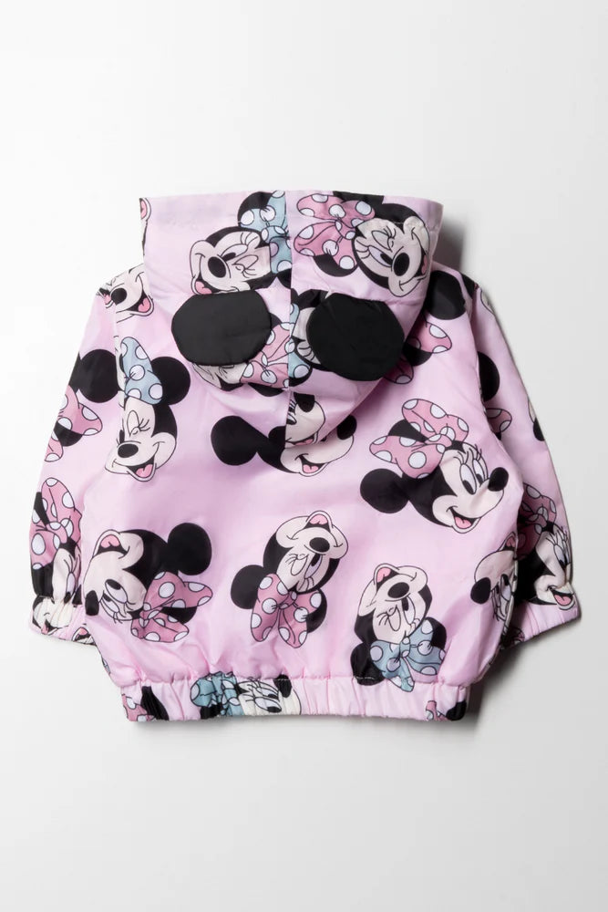Minnie Mouse Windjack Roze