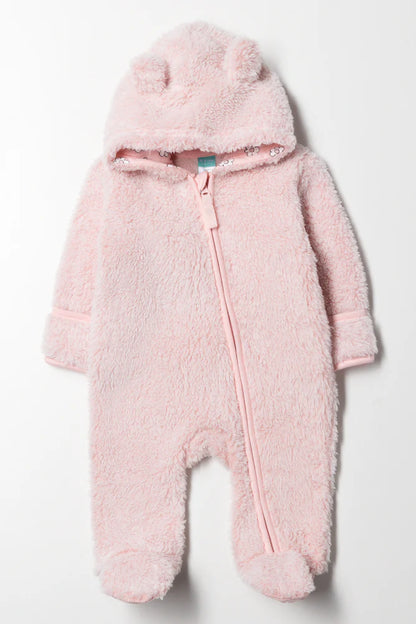 Sherpa Babygrow Pink