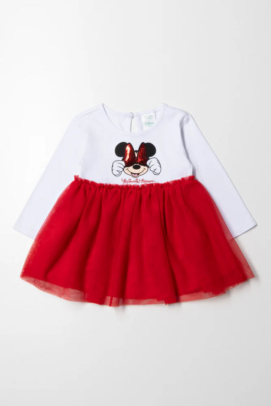 Minnie Mouse Jurk Wit