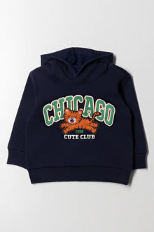 Bluza z kapturem Chicago w kolorze granatowym