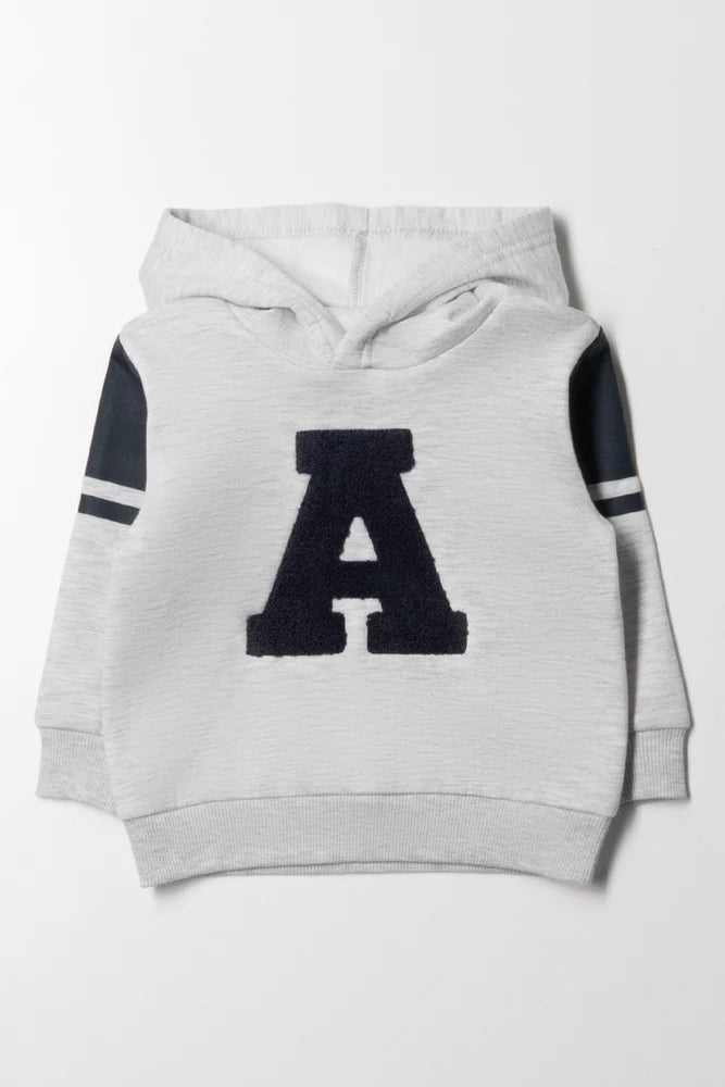 Bluza z kapturem szara