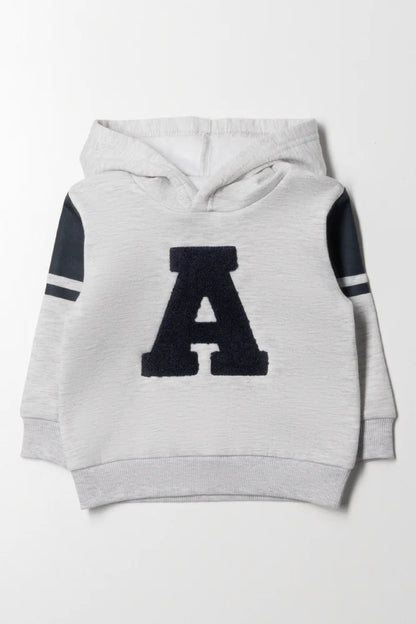 Bluza z kapturem szara