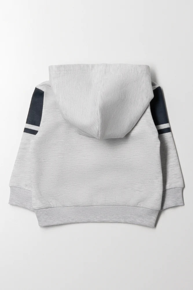 Bluza z kapturem szara