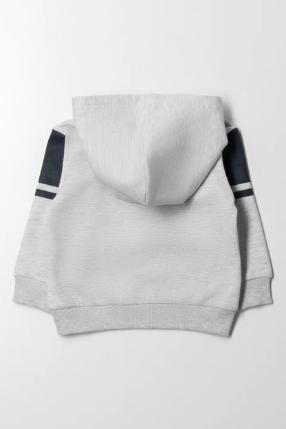 Bluza z kapturem szara