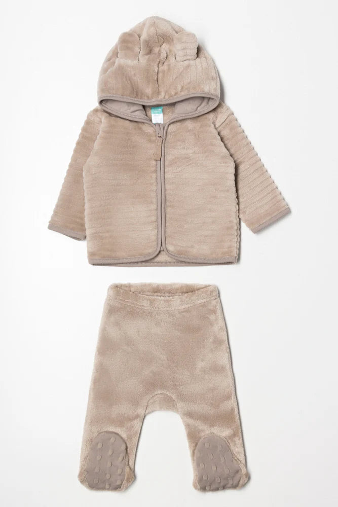 Jas en leggingset naturel