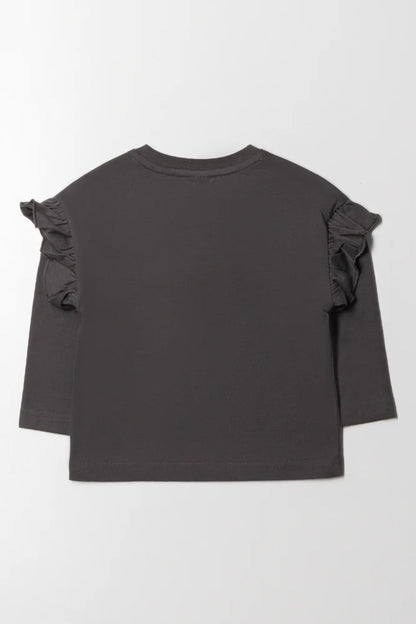Paris Long Sleeve T-Shirt Dark Grey