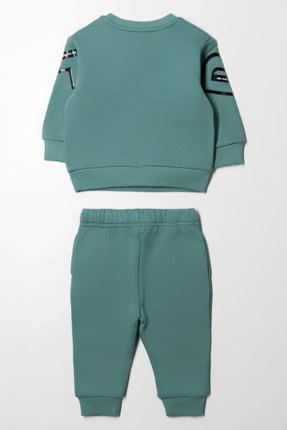Crew Neck Tracksuit Green